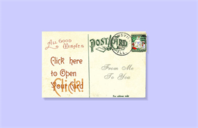 圣诞邮票卡片flash动画